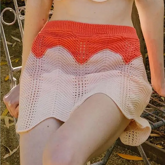 NWOT Wave Crochet Mini Skirt - Storia - Picture 3 of 3